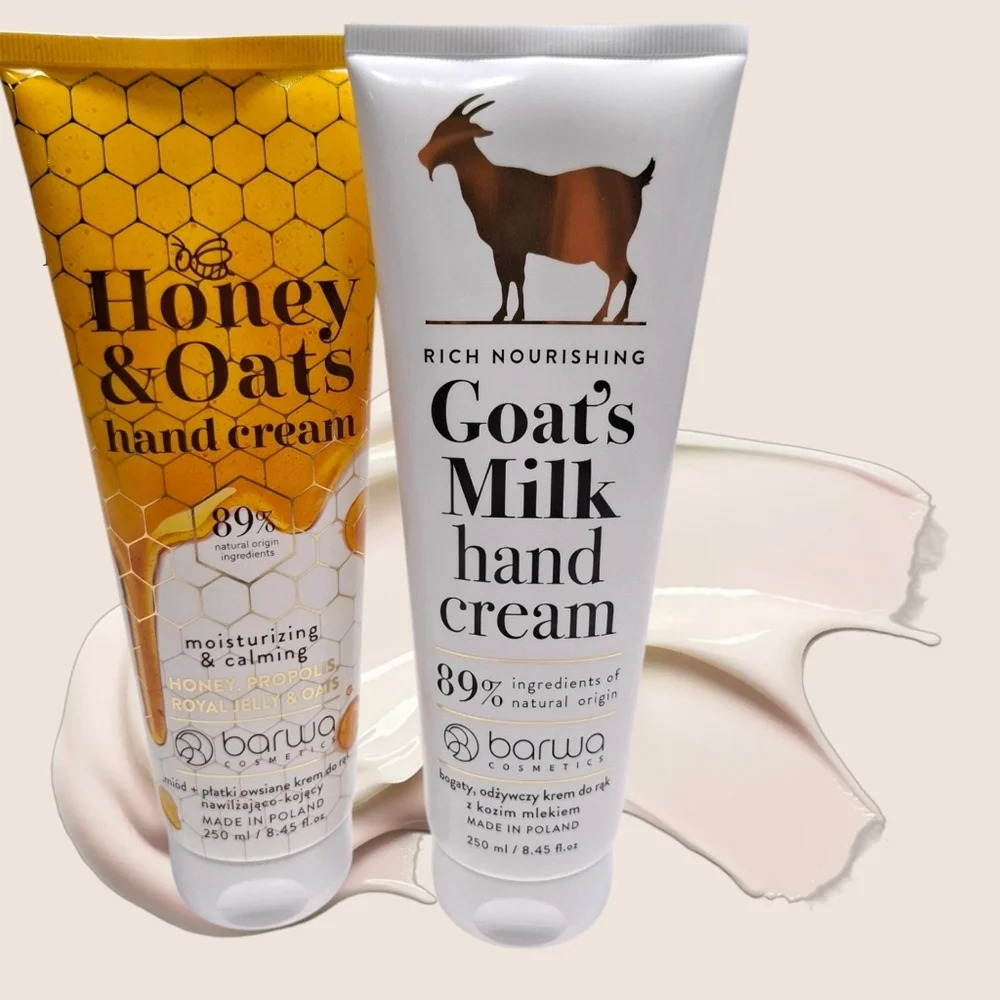 Barwa 2 Hand Cream Set - Honey & Oats and Goat's Milk
